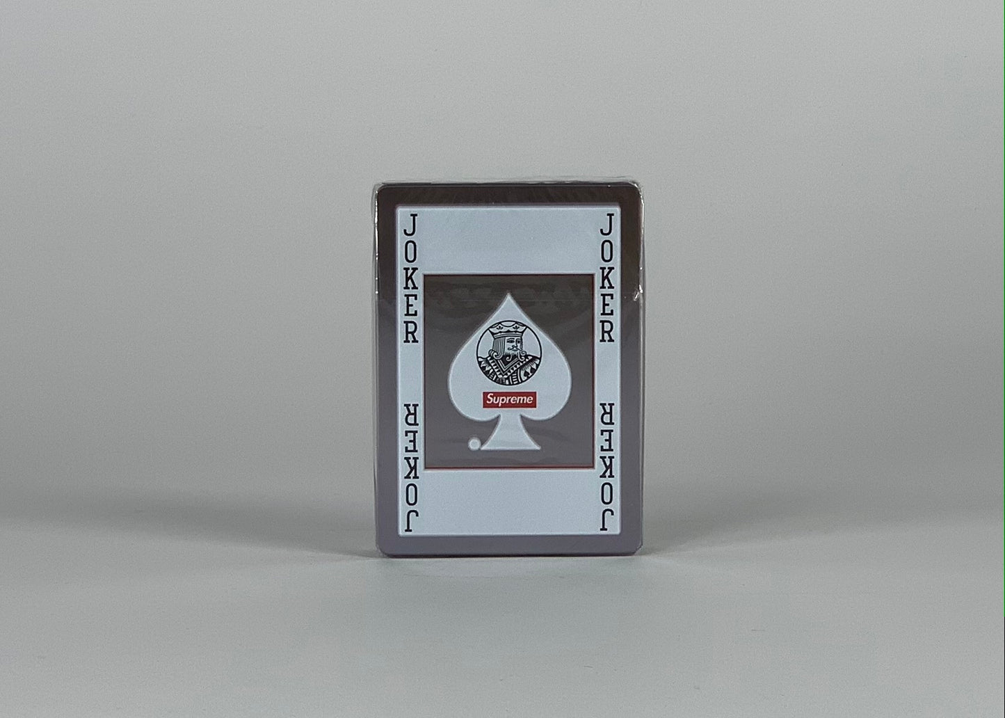 Supreme Bicycle Clear Playing Cards Red