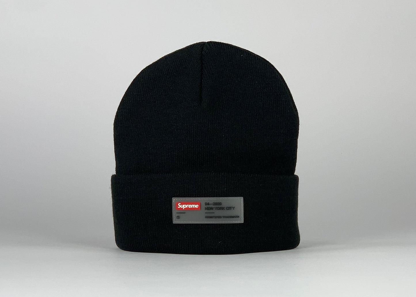 Supreme Clear Label Beanie Black