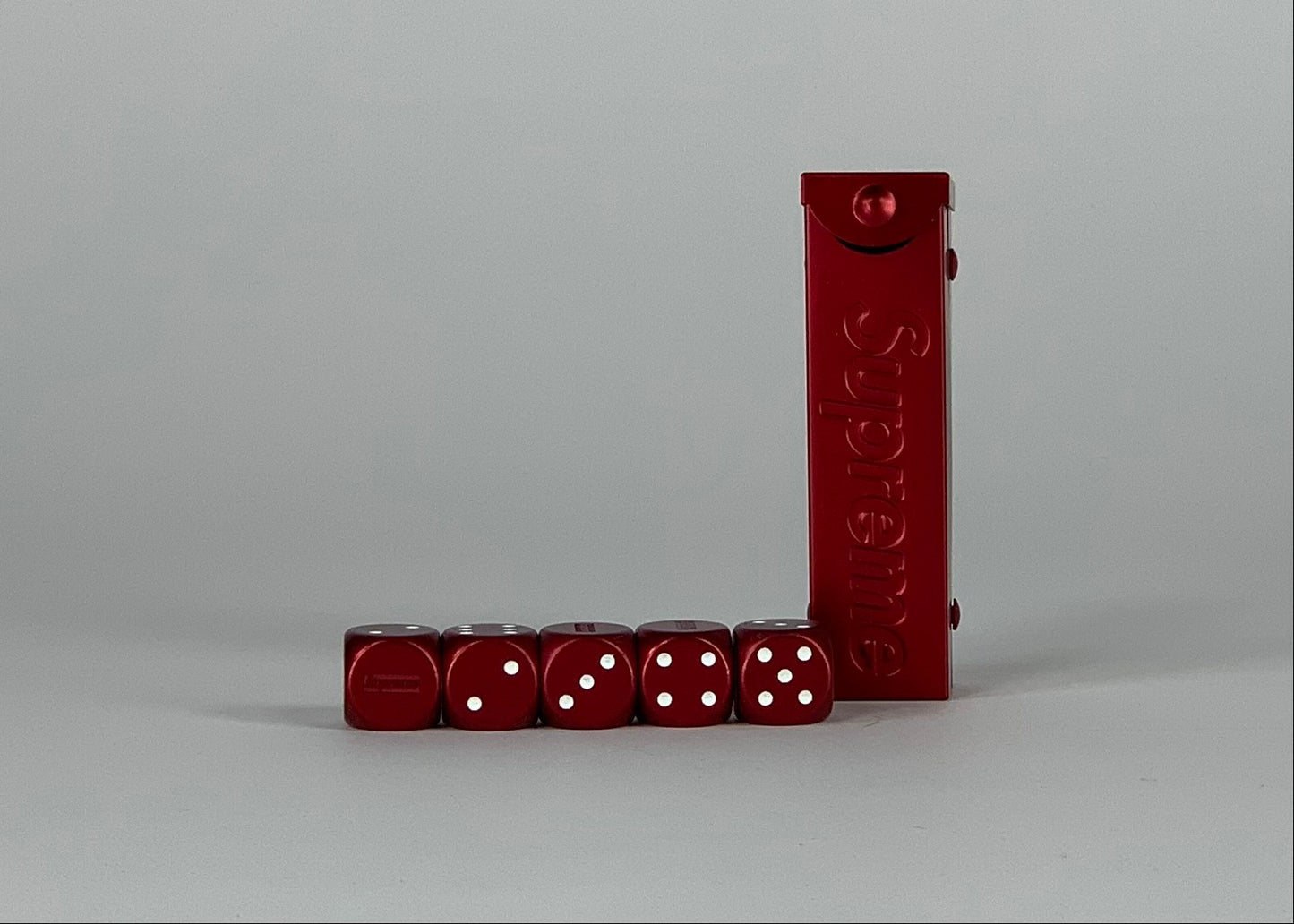 Supreme Aluminum Dice Set Red