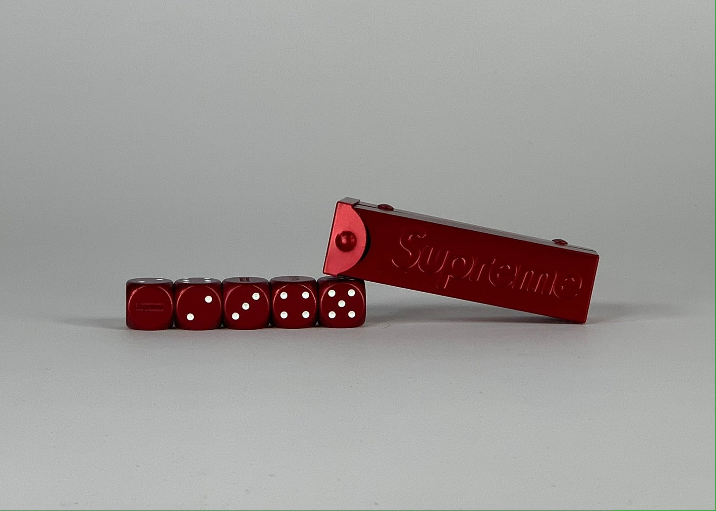 Supreme Aluminum Dice Set Red