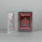 Supreme Bicycle Clear Playing Cards Red