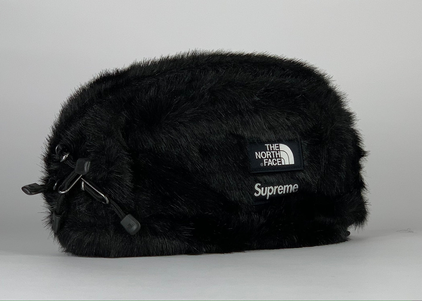 Supreme The North Face Faux Fur Waist Bag Black