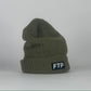 FTP Reflective Knit Beanie Olive