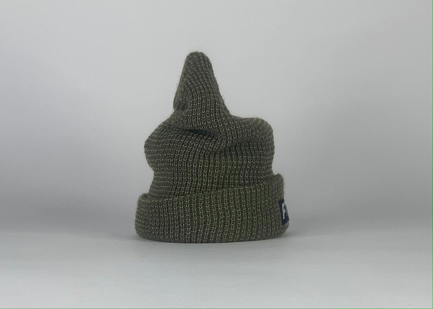 FTP Reflective Knit Beanie Olive