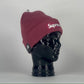 Supreme New Era Box Logo Beanie (FW21) Plum