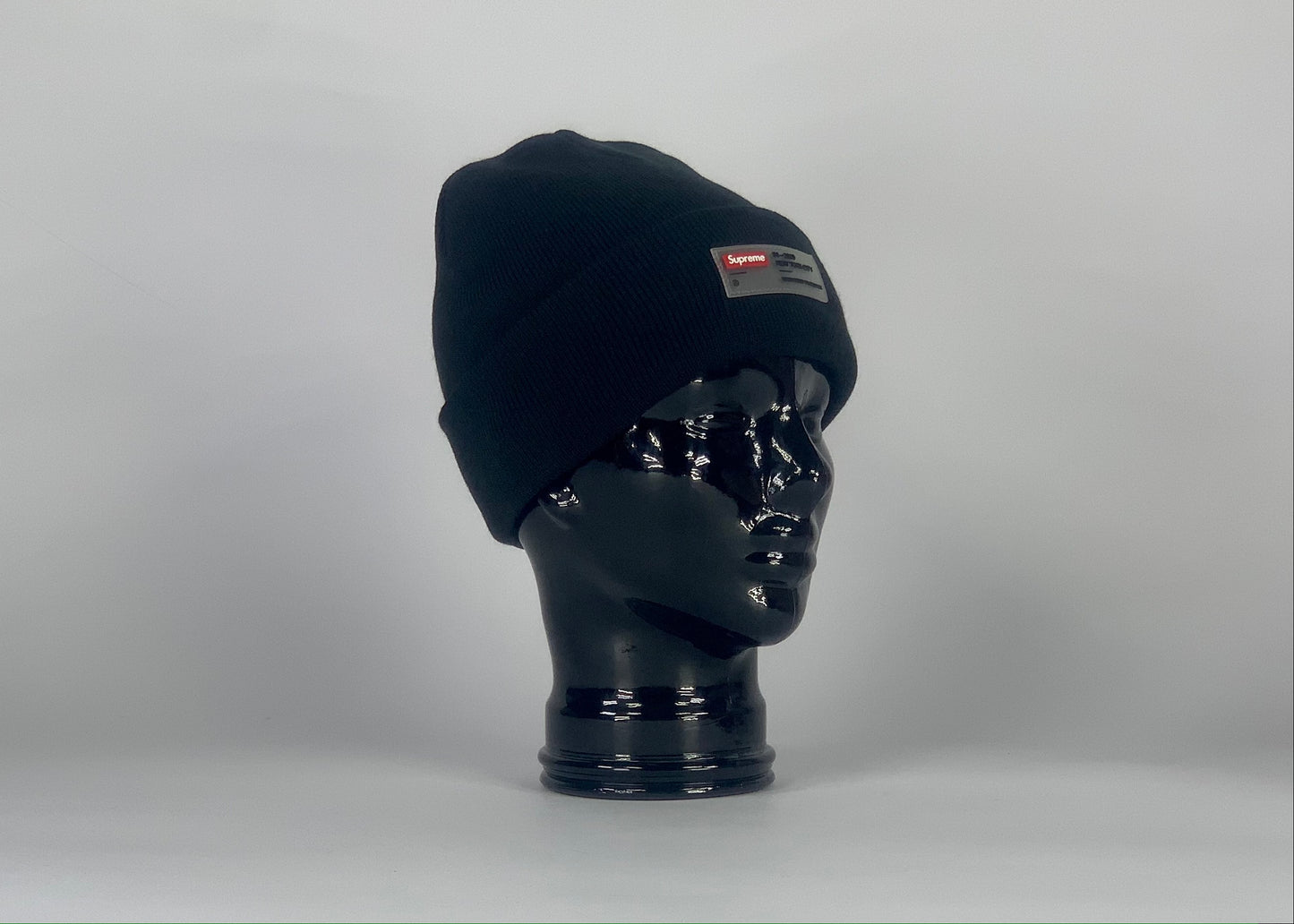 Supreme Clear Label Beanie Black