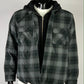 Supreme Hooded Flannel Zip Up Shirt Black