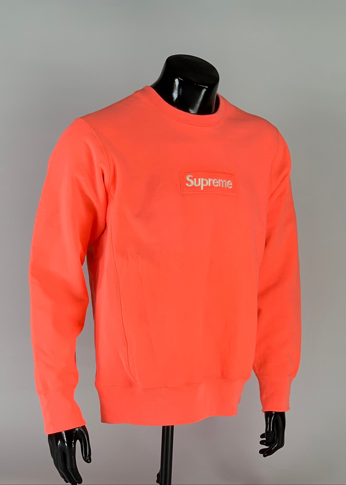 Supreme Box Logo Crewneck (FW18) Fluorescent Pink