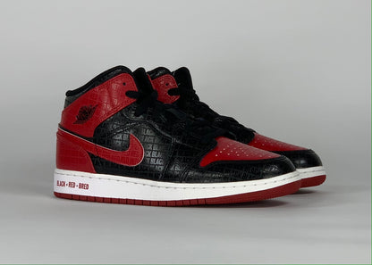 Jordan 1 Mid Bred Text