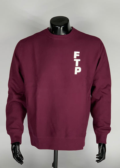 FTP Vertical Logo Crewneck Maroon