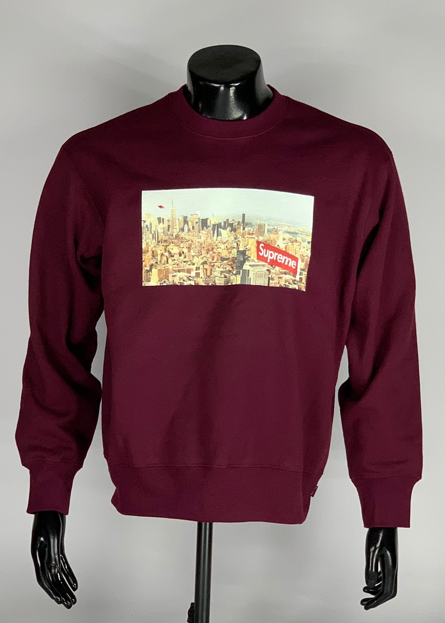 Supreme Aerial Crewneck Burgundy