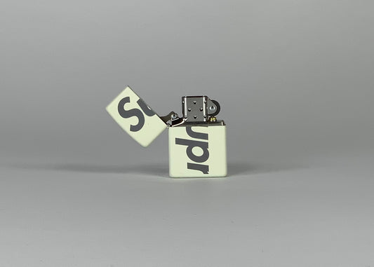 Supreme Glow In The Dark Zippo White