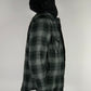 Supreme Hooded Flannel Zip Up Shirt Black