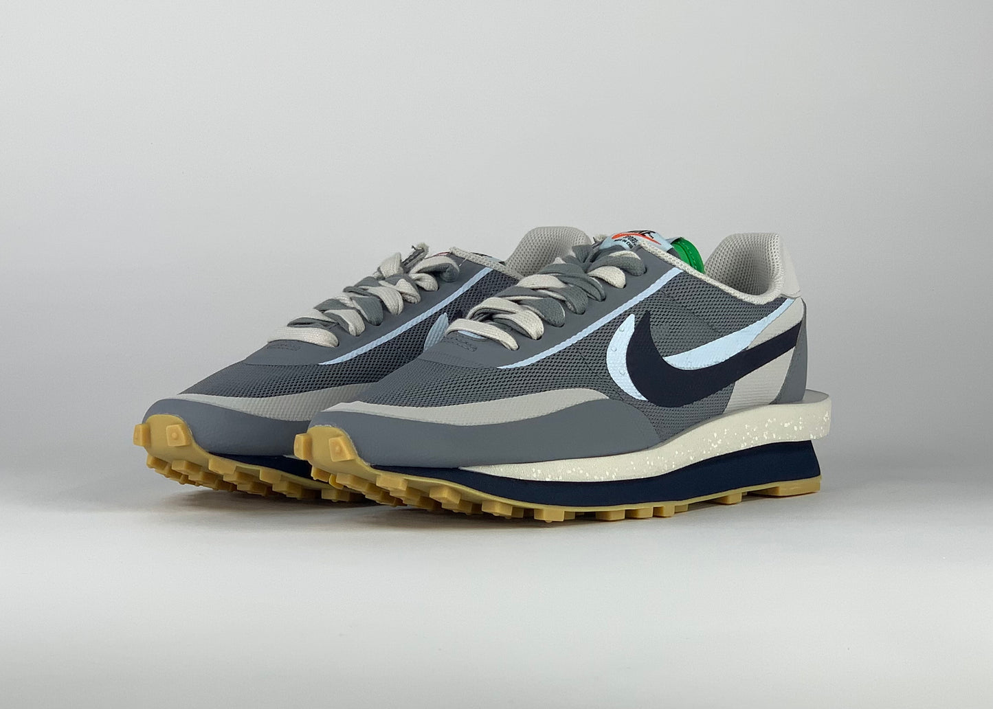 Nike LD Waffle Sacai Clot Kiss Of Death 2 Cool Grey