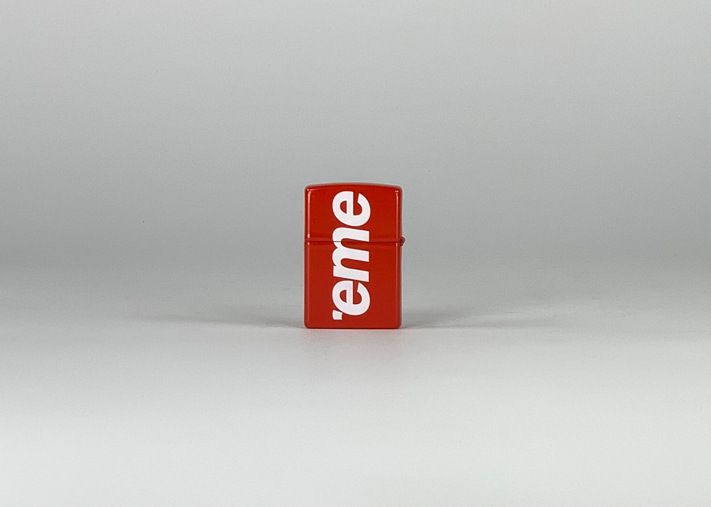 Supreme Logo Zippo Red