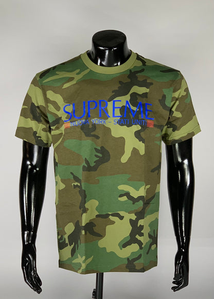 Supreme Nuova York Tee Woodland Camo