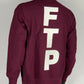 FTP Vertical Logo Crewneck Maroon