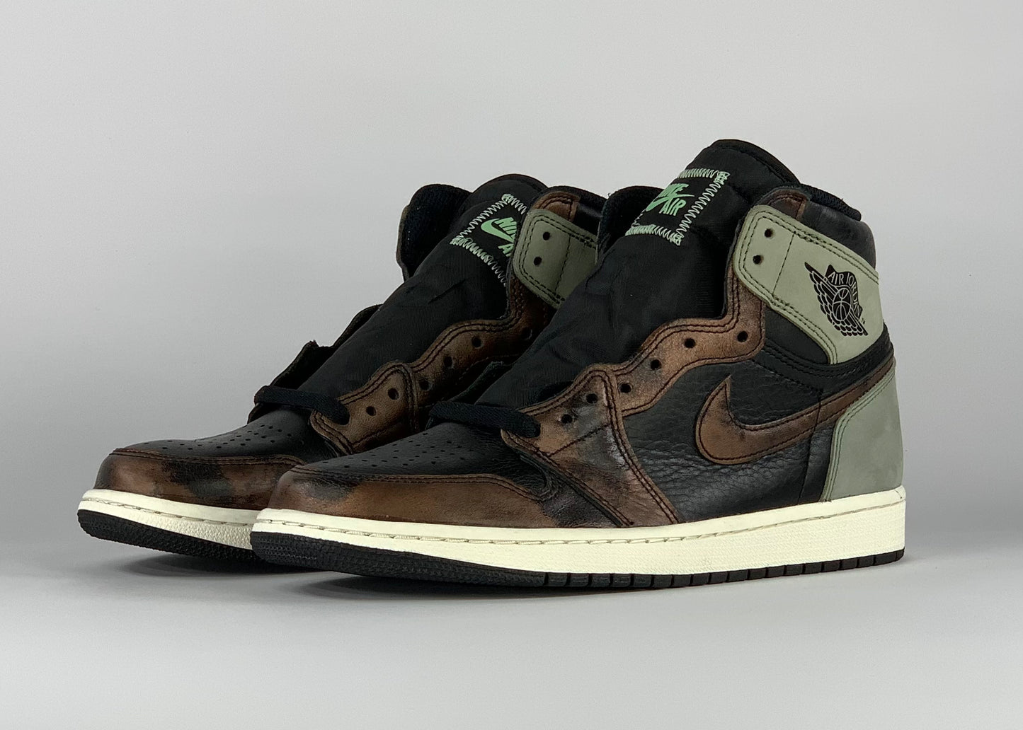 Jordan 1 Retro High Light Army Rust Shadow Patina