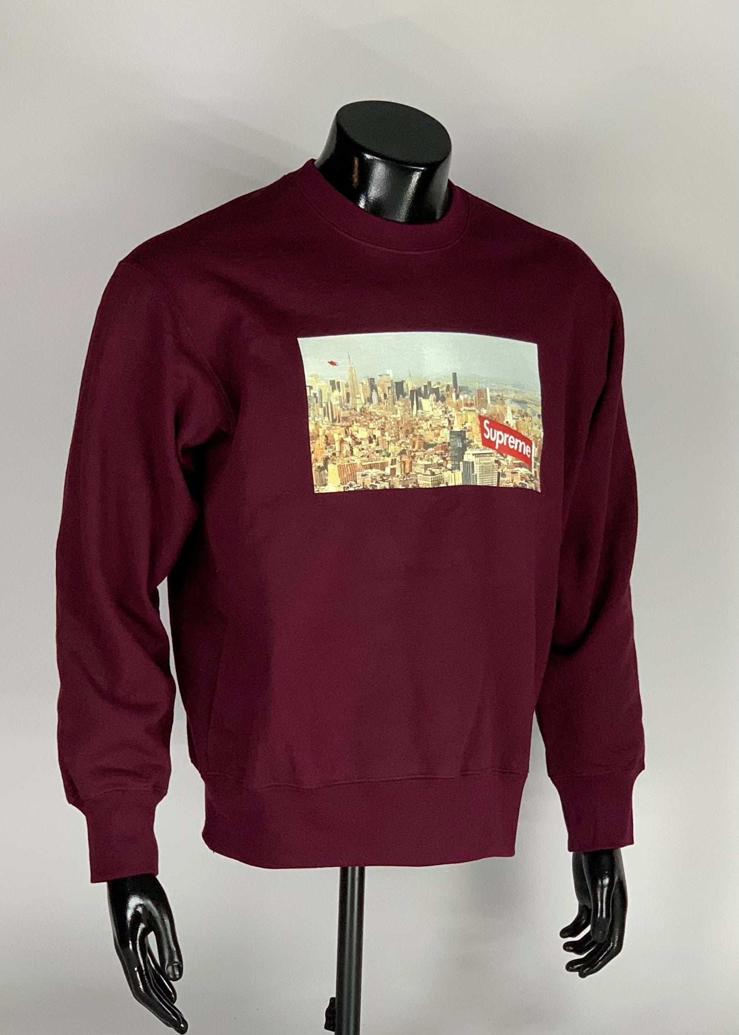 Supreme Aerial Crewneck Burgundy