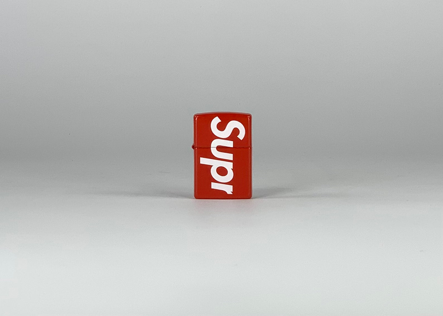 Supreme Logo Zippo Red