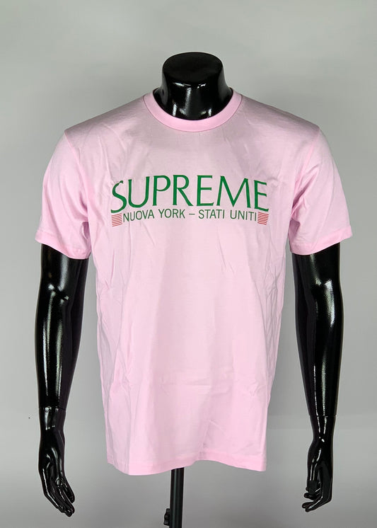 Supreme Nuova York Tee Light Pink