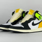 Jordan 1 Retro High White Black Volt University Gold