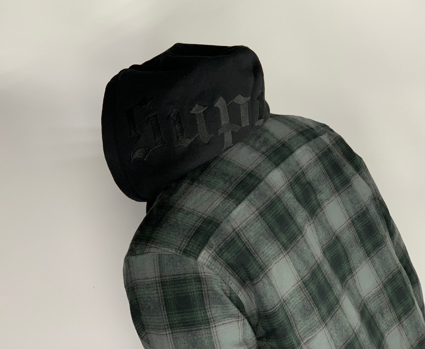 Supreme Hooded Flannel Zip Up Shirt Black