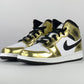 Jordan 1 Mid Metallic Gold