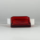 Supreme Debossed Glass Ashtray Red